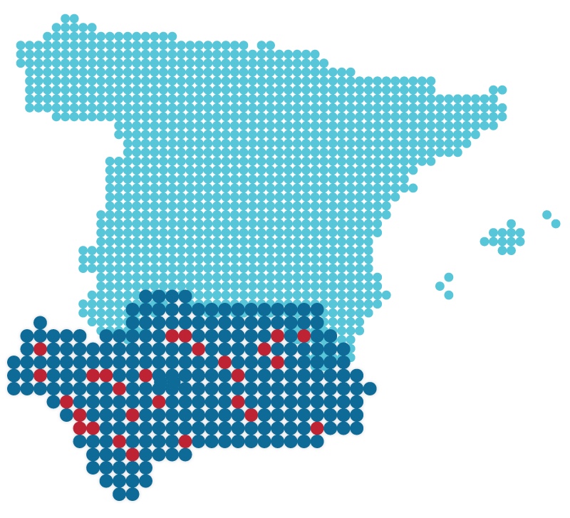 mapa centros